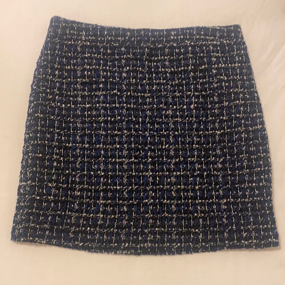 J. Crew Navy Pattern skirt